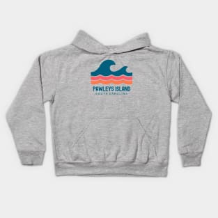 Pawleys Island South Carolina Vintage Wave Kids Hoodie